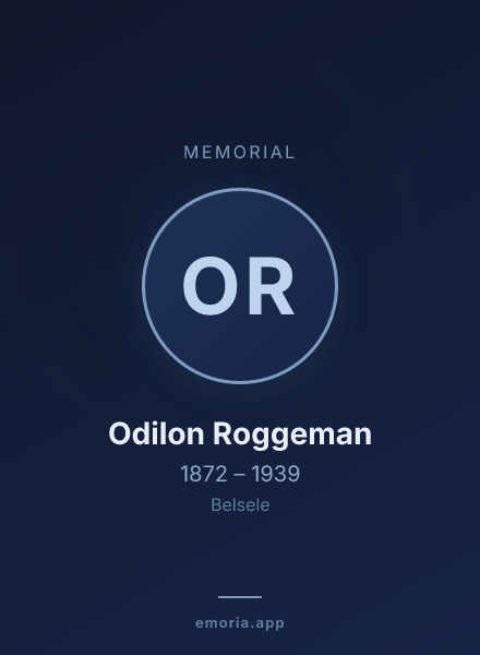 Memorial portrait of Odilon Roggeman