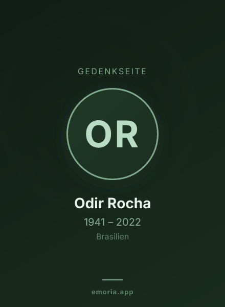 Gedenkportrait von Odir Rocha