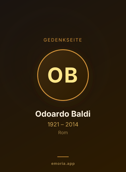 Gedenkportrait von Odoardo Baldi