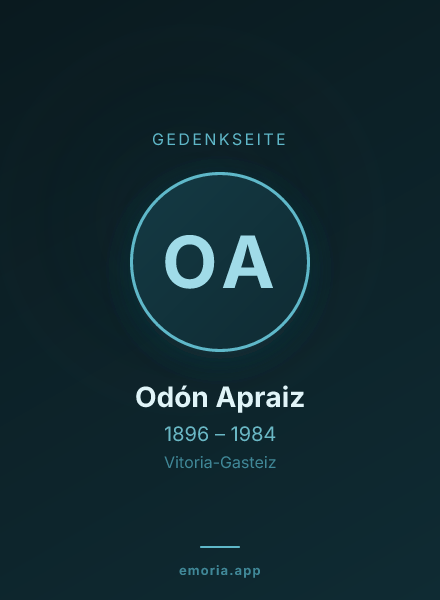 Gedenkportrait von Odón Apraiz