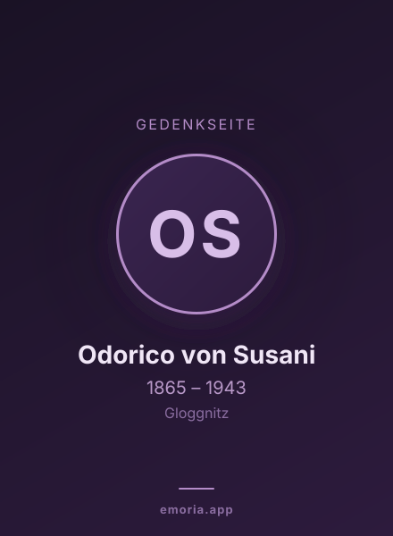 Gedenkportrait von Odorico von Susani