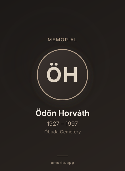 Memorial portrait of Ödön Horváth