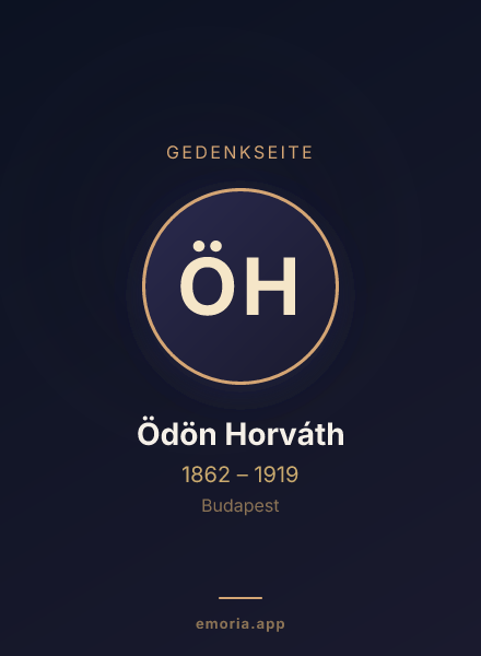 Gedenkportrait von Ödön Horváth