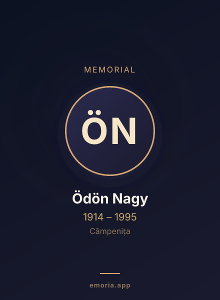 Memorial portrait of Ödön Nagy