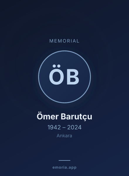 Memorial portrait of Ömer Barutçu