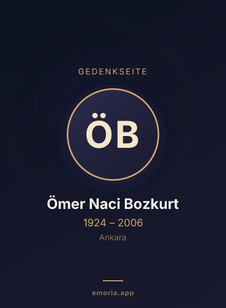 Gedenkportrait von Ömer Naci Bozkurt