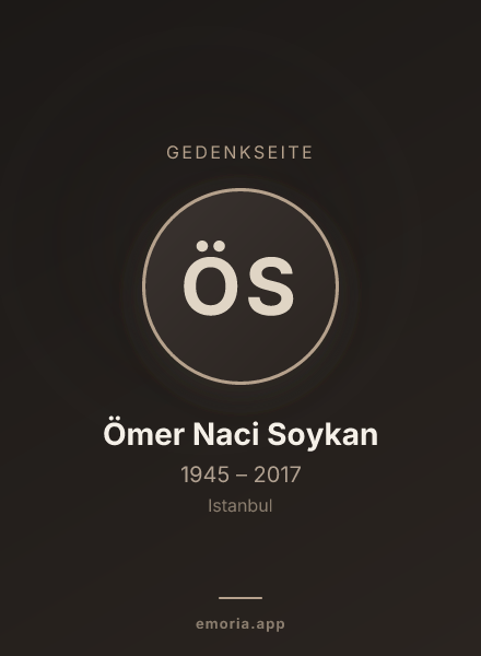 Gedenkportrait von Ömer Naci Soykan
