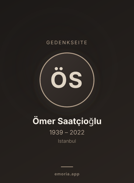 Gedenkportrait von Ömer Saatçioğlu