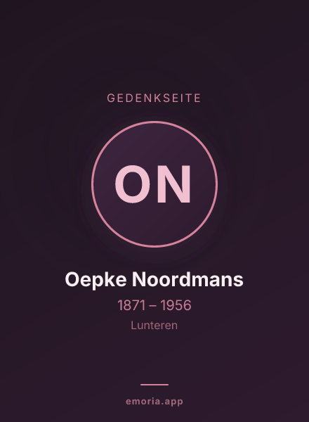 Gedenkportrait von Oepke Noordmans