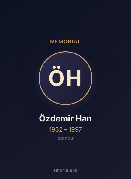 Memorial portrait of Özdemir Han