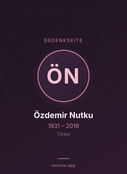 Gedenkportrait von Özdemir Nutku