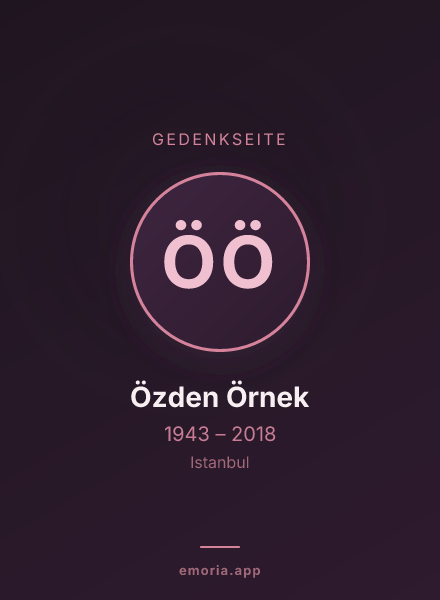 Gedenkportrait von Özden Örnek