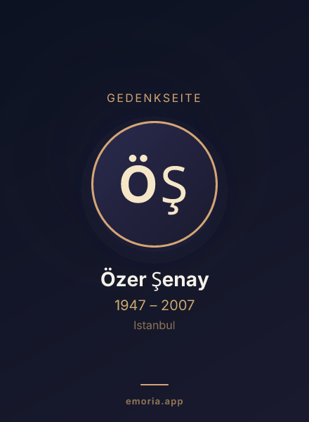 Gedenkportrait von Özer Şenay