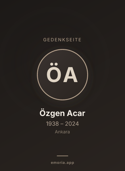 Gedenkportrait von Özgen Acar