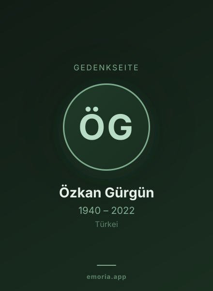 Gedenkportrait von Özkan Gürgün