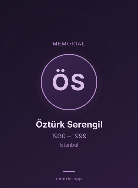 Memorial portrait of Öztürk Serengil
