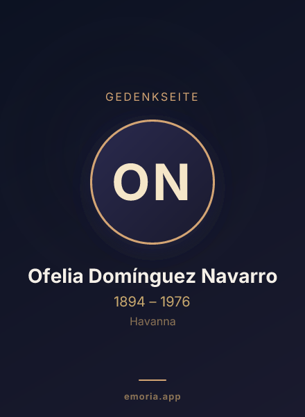 Gedenkportrait von Ofelia Domínguez Navarro