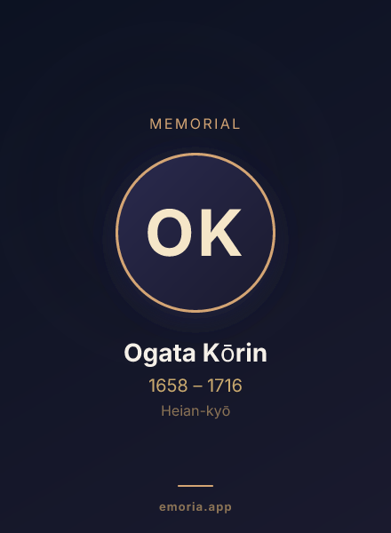 Memorial portrait of Ogata Kōrin