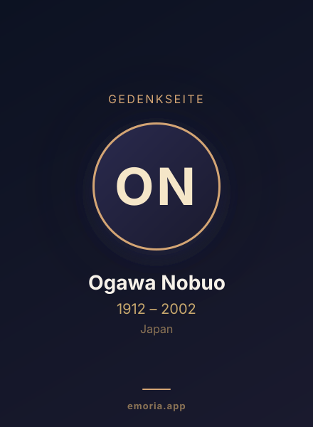 Gedenkportrait von Ogawa Nobuo