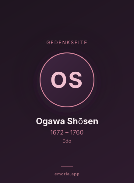 Gedenkportrait von Ogawa Shōsen