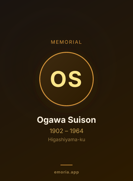 Memorial portrait of Ogawa Suison