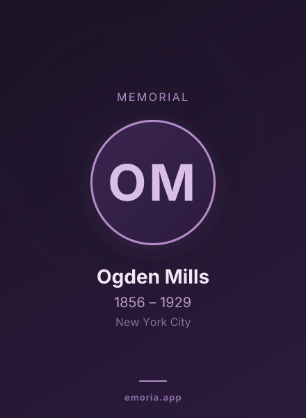 Memorial portrait of Ogden Mills