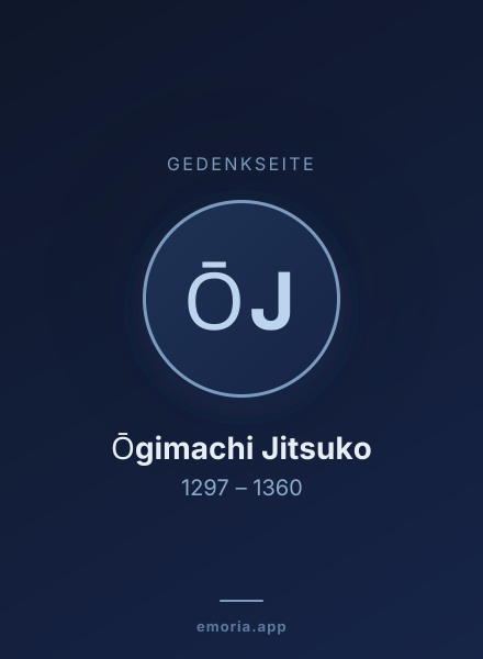 Gedenkportrait von Ōgimachi Jitsuko