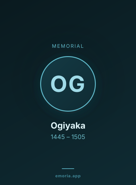 Memorial portrait of Ogiyaka