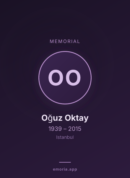 Memorial portrait of Oğuz Oktay