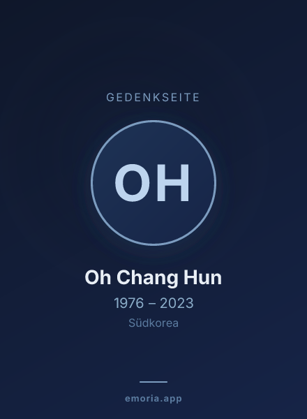 Gedenkportrait von Oh Chang Hun