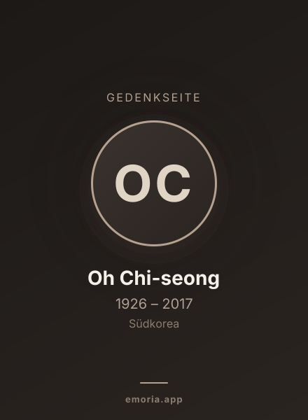Gedenkportrait von Oh Chi-seong