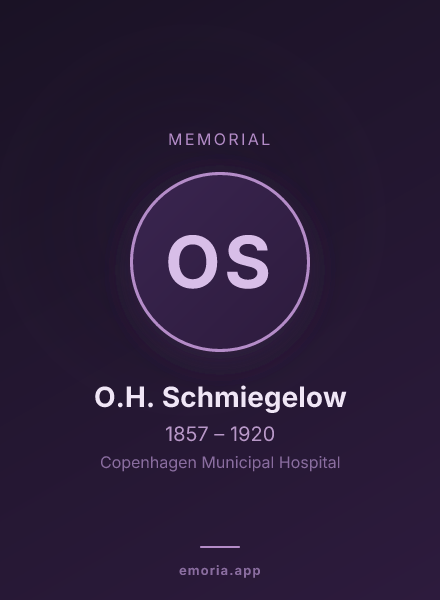 Memorial portrait of O.H. Schmiegelow