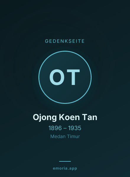 Gedenkportrait von Ojong Koen Tan