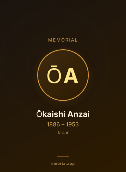 Memorial portrait of Ōkaishi Anzai