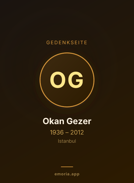 Gedenkportrait von Okan Gezer
