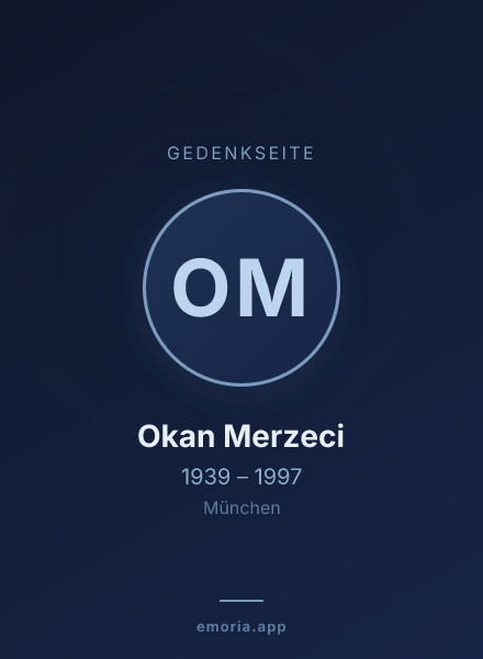 Gedenkportrait von Okan Merzeci