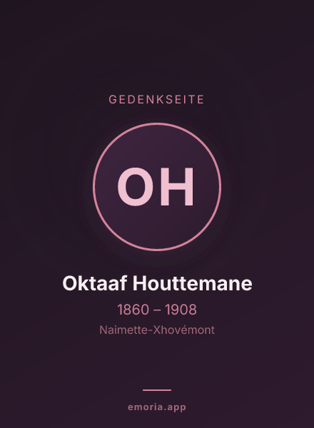 Gedenkportrait von Oktaaf Houttemane
