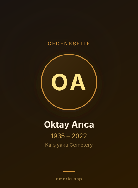 Gedenkportrait von Oktay Arıca