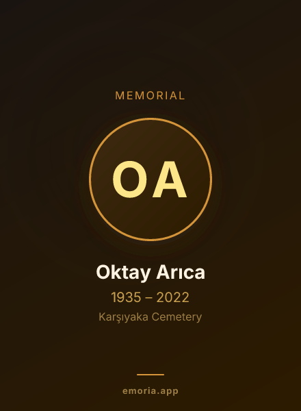 Memorial portrait of Oktay Arıca