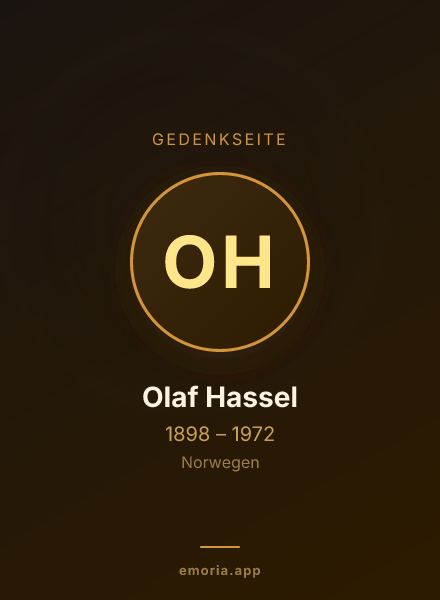 Gedenkportrait von Olaf Hassel