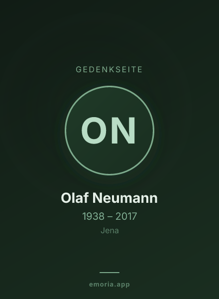 Gedenkportrait von Olaf Neumann