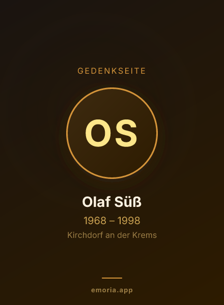 Gedenkportrait von Olaf Süß