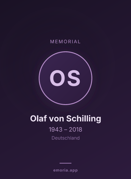 Memorial portrait of Olaf von Schilling