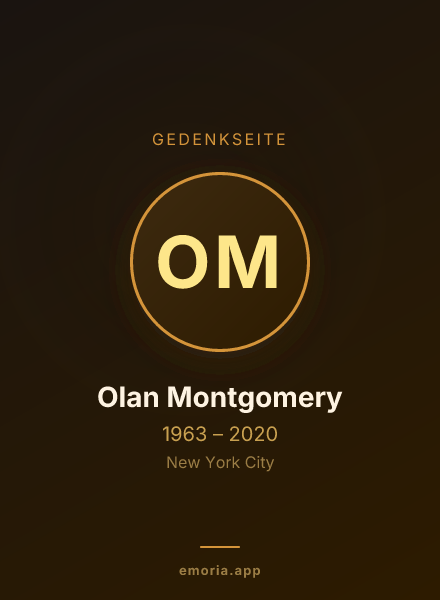 Gedenkportrait von Olan Montgomery