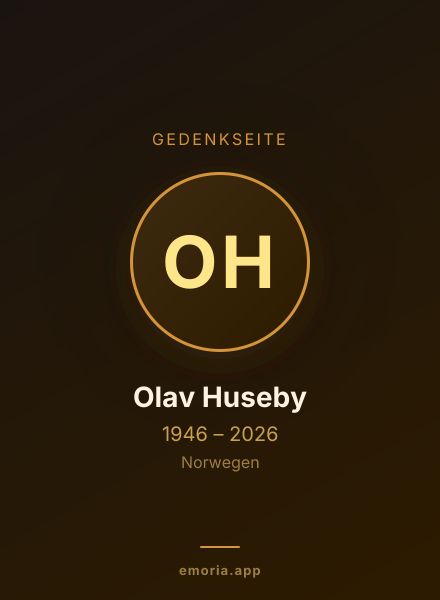 Gedenkportrait von Olav Huseby
