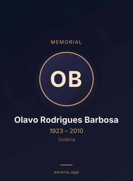Memorial portrait of Olavo Rodrigues Barbosa