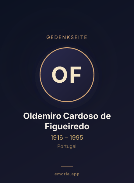 Gedenkportrait von Oldemiro Cardoso de Figueiredo