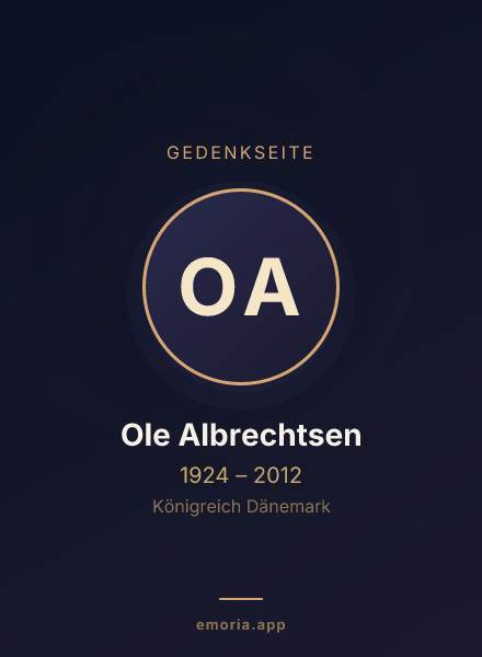 Gedenkportrait von Ole Albrechtsen