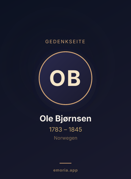 Gedenkportrait von Ole Bjørnsen