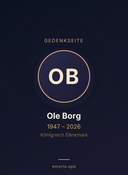 Gedenkportrait von Ole Borg